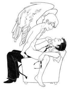 Rating: Explicit Score: 0 Tags: 2boys angel angel_wings anthony_j_crowley aziraphale black_hair clothed clothing dark_hair demon_tail devil_tail feathered_wings gay glasses good_omens leaning_back light_hair lily-fox male male/male male_focus male_only naked rule34 sitting sitting_on_chair sitting_on_lap sitting_on_person tail white_hair white_wings wings User: bunchy7s