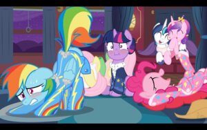 Rating: Questionable Score: 0 Tags: 16:10 2013 black_bars blue_body blue_feathers blue_fur blue_hair blush bodily_fluids butt_flap clothing e621 earth_pony embarrassed equid equine eyes_closed facelessjr feathered_wings feathers female feral fluttershy_(mlp) friendship_is_magic fur group hair hasbro hi_res horn horse letterbox mammal mooning multicolored_hair my_little_pony mythological_creature mythological_equine mythology on_model onesie onesie_open open_flap open_mouth pegasus pink_body pink_fur pink_hair pinkie_pie_(mlp) pony princess_cadance_(mlp) purple_eyes purple_hair rainbow_dash_(mlp) rainbow_hair shining_armor_(mlp) sweat tears twilight_sparkle_(mlp) two_tone_hair unicorn wardrobe_malfunction widescreen wings yellow_body yellow_fur User: bunchy7s