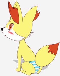 Rating: Questionable Score: 0 Tags: ambiguous_gender blush bottomwear canid canine clothed clothed_feral clothing digitigrade dipstick_tail e621 fennekin feral generation_6_pokemon hi_res looking_back mammal markings nintendo orange_eyes panties pattern_bottomwear pattern_clothing pattern_panties pattern_underwear pokemon pokemon_(species) quadruped simple_background solo striped_bottomwear striped_clothing striped_panties striped_underwear stripes tail tail_markings underwear unknown_artist white_background User: bunchy7s