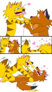 Rating: Questionable Score: 0 Tags: 9:16 absurd_res blue_eyes blush comic cougar duo e621 felid feline hi_res hybrid kissing liger lion male male/male mammal pantherine stripes unknown_artist User: bunchy7s Rating: Questionable Score: 0 Tags: 9:16 absurd_res blue_eyes blush comic cougar duo e621 felid feline hi_res hybrid kissing liger lion male male/male mammal pantherine stripes unknown_artist User: bunchy7s