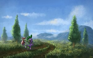 Rating: Safe Score: 0 Tags: 16:10 2011 anthro bindle cloud detailed_background dragon e621 flower friendship_is_magic grass green_body green_eyes green_spikes hasbro male moe_(artist) mountain my_little_pony mythological_creature mythological_scalie mythology nature outside path plant purple_body scalie sky solo spike_(mlp) tail tree walking wallpaper widescreen wood young User: bunchy7s