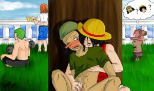 Rating: Explicit Score: 0 Tags: 2009 2boys 4boys black_hair cum female handjob human male monkey_d_ruffy multiple_males nami_(one_piece) navo one_piece penis pre-timeskip roronoa_zoro rule34 shirt_lift sitting straight_hair tony_tony_chopper topless usopp yaoi User: bunchy7s