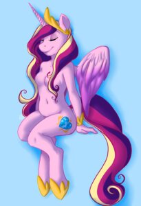 Rating: Questionable Score: 0 Tags: anthro anthrofied breasts collaredginger crown e621 equid equine feathered_wings feathers female friendship_is_magic fur hair hasbro headgear hi_res horn mammal multicolored_hair my_little_pony mythological_creature mythological_equine mythology pink_body pink_feathers pink_fur princess_cadance_(mlp) smile solo winged_unicorn wings User: bunchy7s