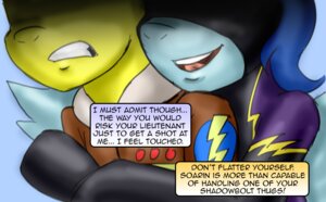 Rating: Safe Score: 0 Tags: blue_body blue_feathers comic dialogue duo e621 english_text equid equine feathered_wings feathers female friendship_is_magic frown hasbro horse mammal my_little_pony mythological_creature mythological_equine mythology nightshade_(mlp) pegasus pluckyninja pony shadowbolts_(mlp) smile spitfire_(mlp) text wings wonderbolts_(mlp) User: bunchy7s Rating: Safe Score: 0 Tags: blue_body blue_feathers comic dialogue duo e621 english_text equid equine feathered_wings feathers female friendship_is_magic frown hasbro horse mammal my_little_pony mythological_creature mythological_equine mythology nightshade_(mlp) pegasus pluckyninja pony shadowbolts_(mlp) smile spitfire_(mlp) text wings wonderbolts_(mlp) User: bunchy7s