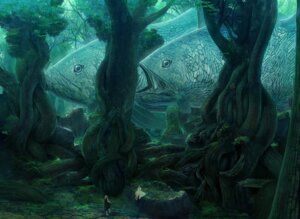 Rating: Safe Score: 0 Tags: aquatic clothing detailed detailed_background dress duo_focus e621 female feral fish forest group kakotomirai macro nature open_mouth outside plant realistic scales scenery surrealism tree wood User: bunchy7s