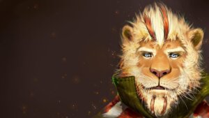 Rating: Safe Score: 0 Tags: anthro beard blue_eyes bust_portrait clothed clothing digital_media_(artwork) e621 facial_hair felid fully_clothed fur hair lion lyin male mammal mane open_mouth orange_body orange_fur pantherine pockyrumz portrait red_hair simple_background smile solo teeth wallpaper white_hair User: bunchy7s