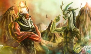 Rating: Safe Score: 0 Tags: 2014 5:3 antlers ape beard chimera discord_(mlp) draconequus duo e621 equid equine facial_hair friendship_is_magic hair haplorhine hasbro hi_res horn horse male mammal mrs1989 my_little_pony outside primate red_body red_eyes red_skin taur tirek_(mlp) white_hair User: bunchy7s