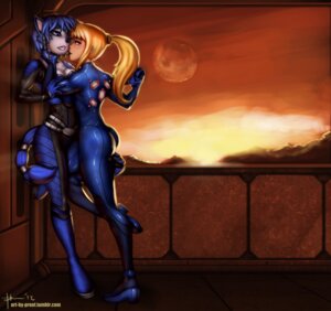 Rating: Safe Score: 0 Tags: 2012 against_surface against_wall anthro blonde_hair blue_body blue_eyes blue_fur blue_hair bodysuit breast_squish breasts breasts_frottage canid canine cleavage clothed clothing crossover duo e621 eye_contact female female/female female_anthro female_human female_on_anthro female_on_human fox fur hair hand_holding human human_on_anthro interspecies krystal_(star_fox) latex leg_between_thighs light_body light_skin looking_at_another mammal metroid nintendo ponytail proof_(artist) raised_leg samus_aran seductive skinsuit spacesuit squish star_fox tail teasing tight_clothing white_body white_fur zero_suit User: bunchy7s