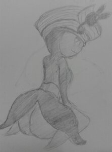 Rating: Questionable Score: 0 Tags: big_butt butt e621 female generation_5_pokemon humanoid legendary_pokemon looking_at_viewer looking_back meloetta meloetta_(pirouette_form) monochrome nintendo not_furry pokemon pokemon_(species) solo vono User: bunchy7s
