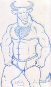 Rating: Questionable Score: 0 Tags: anthro biped blue_and_white bovid bovine clothed clothing e621 hi_res horn male mammal monochrome muscular muscular_anthro muscular_male nipples pose schizowolf simple_background sketch solo standing tail tail_tuft topless true_buffalo tuft underwear water_buffalo white_background User: bunchy7s