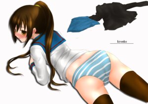 Rating: Explicit Score: 0 Tags: blush clothing female female_only human kyon kyonko minazuki_randoseru oudanhodou panties rule34 school_uniform shimapan skirt solo stockings striped striped_panties suzumiya_haruhi_no_yuuutsu thighhighs underwear User: bunchy7s