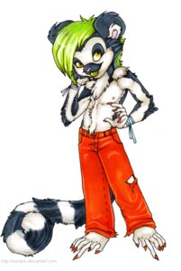 Rating: Safe Score: 0 Tags: alternative_fashion anthro bandage claws clothed clothing e621 feet fur glamfur green_hair green_tongue hair lemur long_tail looking_at_viewer male mammal markings pink_nose prehensile_feet primate red_claws ring-tailed_lemur ring_(marking) ringed_tail simple_background solo strepsirrhine striped_markings striped_tail stripes tail tail_markings toes tongue topless white_background white_body white_fur winefred yellow_eyes young young_anthro young_male zeriara User: bunchy7s