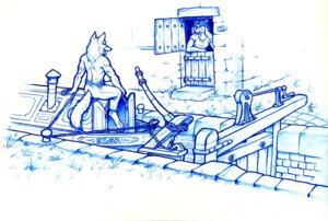 Rating: Safe Score: 0 Tags: anthro blue_and_white boat canid canine detailed detailed_background duo e621 female fox iisaw mammal monochrome tail toony vehicle watercraft User: bunchy7s