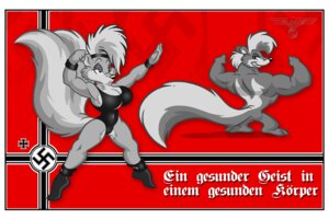 Rating: Safe Score: 0 Tags: accipitrid accipitriform aerobics anthro antti_remes avian biceps big_breasts bird border breasts digital_media_(artwork) duo e621 eagle exercise female flag german german_text gym male mammal mephitid multiple_images muscular muscular_female nazi nazi_flag pose skunk swastika tail text translated white_border workout world_war_2 User: bunchy7s Rating: Safe Score: 0 Tags: accipitrid accipitriform aerobics anthro antti_remes avian biceps big_breasts bird border breasts digital_media_(artwork) duo e621 eagle exercise female flag german german_text gym male mammal mephitid multiple_images muscular muscular_female nazi nazi_flag pose skunk swastika tail text translated white_border workout world_war_2 User: bunchy7s
