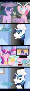Rating: Safe Score: 0 Tags: anirichie antlers blue_eyes blue_hair bodily_fluids cape chimera clothing comic crying cutie_mark cutlery dessert dialogue discord_(mlp) draconequus e621 earth_pony electronics english_text equid equine feathered_wings feathers female feral food friendship_is_magic frosting fur furniture group hair hasbro hat headgear headwear hi_res horn horse humor ice_cream kitchen_utensils long_hair looking_at_viewer male mammal melee_weapon multicolored_hair my_little_pony mythological_creature mythological_equine mythology open_mouth pink_body pink_feathers pink_fur pink_hair pinkie_pie_(mlp) polearm pony princess_cadance_(mlp) purple_body purple_eyes purple_feathers purple_hair red_eyes shining_armor_(mlp) smile sofa spoon staff sweat tears television text tongue tools twilight_scepter_(mlp) twilight_sparkle_(mlp) two_tone_hair unicorn weapon winged_unicorn wings User: bunchy7s