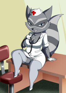 Rating: Questionable Score: 0 Tags: 2013 anthro anthrofied barely_visible_underwear big_breasts biped bite biting_lip biting_own_lip blue_eyes bottomwear breasts cartoon_hangover chair cleavage clothed clothed_anthro clothed_female clothing coco_(doctor_lollipop) crovirus desk digital_media_(artwork) doctor_lollipop e621 facial_markings female female_anthro flashing_panties footwear furniture gloves handwear hat head_markings headgear headwear hi_res high_heels legwear lips looking_at_viewer mammal markings mask_(marking) medical_instrument nurse nurse_clothing nurse_uniform on_desk panties panty_peek panty_shot partially_visible_underwear presenting_panties presenting_underwear procyonid pumps raccoon scientific_instrument self_bite shoes shortstack shortstack_female sitting skirt smile solo stethoscope stockings table thick_thighs underskirt underwear uniform upskirt upskirt_view wide_hips User: bunchy7s