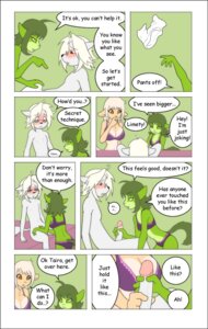 Rating: Explicit Score: 0 Tags: anthro assisted_exposure big_breasts big_penis blush breasts clothed clothing collaborative collaborative_handjob collaborative_sex comic dialogue e621 english_text erection female genitals green_body group handjob hi_res humanoid_genitalia humanoid_penis inexperienced limety male mammal nervous nude nude_male penile penis petit sex simple_background tail taira text topless undressing_another unknown_species vein veiny_penis xeros User: bunchy7s