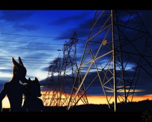 Rating: Safe Score: 0 Tags: 5:4 anthro canid canine canis cloud detailed_background domestic_dog duo e621 eyes_closed female fighterjet heart_symbol hydro_pylons love male male/female mammal outside power_lines romantic romantic_ambiance romantic_couple silhouette sky sunset wind User: bunchy7s