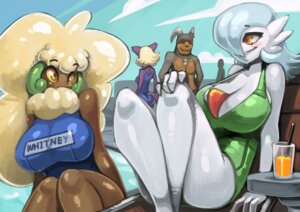 Rating: Safe Score: 0 Tags: 2012 anthro anthrofied big_breasts bittenhard blush breasts cleavage clothed clothing cloud curvy_figure detailed_background e621 eeveelution espeon female gardevoir generation_2_pokemon generation_3_pokemon generation_5_pokemon glistening glistening_body glistening_skin group hair houndoom mammal nintendo not_furry_focus one-piece_swimsuit orange_eyes outside pokemon pokemon_(species) pokemorph poolside school_swimsuit shiny_pokemon sky smile swimming_pool swimwear tail voluptuous water whimsicott whitney_the_whimsicott wide_hips yellow_eyes User: bunchy7s