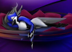 Rating: Questionable Score: 0 Tags: 2011 anthro avian beak bed bedroom_eyes biped bird black_beak blue_jay corrvo corvid digital_media_(artwork) e621 feathered_wings feathers female furniture half-closed_eyes hi_res jay_(bird) looking_at_viewer lu_(corrvo) lying moon multicolored_body multicolored_feathers narrowed_eyes new_world_jay night nude on_side oscine outside passerine pillow pose seductive sky solo star starry_sky tail tail_feathers winged_arms wings User: bunchy7s