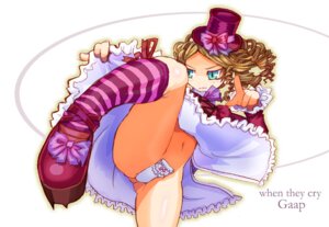 Rating: Explicit Score: 0 Tags: 07th_expansion blonde_hair blue_eyes bottomless dress_shirt drill_hair female female_only gaap hat i04 kicking lolita_fashion maebari rule34 shirt side_slit solo striped striped_legwear striped_thighhighs thighhighs top_hat umineko_no_naku_koro_ni upskirt User: bunchy7s