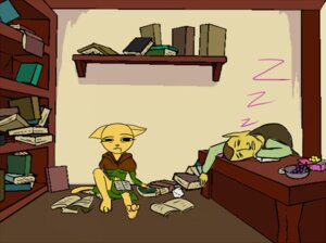 Rating: Safe Score: 0 Tags: 2011 anthro bethesda_game_studios bodily_fluids book bored drooling duo e621 elf eyes_closed felid female food fruit grape high_elf hirtel humanoid katia_managan khajiit library male mammal microsoft oblivion plant prequel_adventure qborg saliva sleeping tail the_elder_scrolls User: bunchy7s