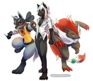 Rating: Safe Score: 0 Tags: alternate_color anthro belt black_body black_fur blue_body blue_eyes blue_fur bottomwear canid canine canis chain chain_collar chain_jewelry chain_necklace claws clothing collar digital_media_(artwork) e621 evolutionary_stone fur generation_4_pokemon generation_5_pokemon green_eyes group hair happy haychel hi_res holding_object holding_pokeball jewelry lucario lucarionite male mammal mega_stone mega_stone_collar necklace nintendo pants pokeball pokemon pokemon_(species) pokemon_trainer pose red_eyes simple_background smile standard_pokeball tail team_pose white_background white_body white_fur white_hair wolf zoroark User: bunchy7s