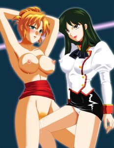 Rating: Explicit Score: 0 Tags: 2girls agent_aika aika_(series) aika_sumeragi artist_request blonde_hair breasts brown_eyes delmo delmo_commander delmogeny_uniform female green_eyes green_hair latex miniskirt multiple_females multiple_girls pantyshot rule34 skin_tight uniform white_delmo yuri User: bunchy7s