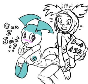 Rating: Explicit Score: 0 Tags: android areolae ass black_and_white breasts clothes female female/female female_only gynoid jenny_wakeman machine my_life_as_a_teenage_robot nipples panties robot robot_girl rule34 sari_sumdac smooth_skin teenager transformers transformers_animated underwear xj-9 User: bunchy7s