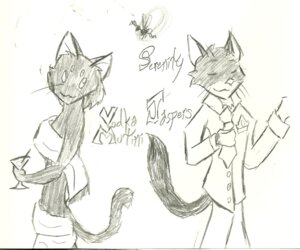Rating: Questionable Score: 0 Tags: accessory alcohol ambient_arthropod ambient_insect anthro anthrofied arthropod beetle beverage black_tie_(suit) clothing duo_focus e621 elateroid felid female firefly food graphite_(artwork) greyscale group homestuck insect jaspers_(homestuck) male mammal monochrome ms_paint_adventures necktie serenity_(homestuck) sketch suit tail traditional_media_(artwork) vodka_mutini wesley_foxx User: bunchy7s