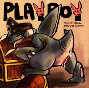 Rating: Explicit Score: 0 Tags: 2012 andromorph andromorph_anthro anthro anus aquatic cover digital_media_(artwork) e621 english_text fictional_magazine_cover fish gabite generation_4_pokemon genitals gunpowder_(pmd-e) haychel hi_res intersex intersex_anthro leaning leaning_forward looking_at_viewer magazine_cover nintendo pirate pmd-explorers pokemon pokemon_(species) shark solo text trans_(lore) trans_man_(lore) treasure_chest vulva User: bunchy7s