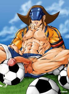 Rating: Explicit Score: 0 Tags: 1boy ball_(object) balls bara blue_shorts cap capcom clothed clothing cum cum_on_object erect_penis erection gay grass light-skinned_male light_skin male male_only muscular muscular_male nipples penis penis_through_leghole rival_schools roberto_miura rule34 sakuseii shorts simple_background sitting sitting_on_grass sky soccer soccer_ball soccer_uniform solo spread_legs spreading tagme video_games yaoi User: bunchy7s