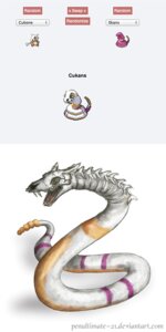 Rating: Safe Score: 0 Tags: 1:2 alternate_species ambiguous_gender bone bone_mask cubone e621 ekans fakemon feral fusion generation_1_pokemon hi_res hybrid mask nintendo penultimate-21 pokemon pokemon_(species) pokemon_fusion rattle_(anatomy) skull skull_mask solo text url User: bunchy7s