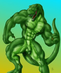 Rating: Explicit Score: 0 Tags: abs anthro athletic balls biceps big_muscles biped circumcised claws dinosaur e621 fangs flaccid flexing genitals green_body green_skin humanoid_genitalia humanoid_penis male muscular muscular_anthro muscular_male nude open_mouth orange_eyes pecs penis pose prehistoric_species presenting reptile saurischian scales scalie solo standing sudonym tail teeth theropod tongue tyrannosaurid tyrannosauroid tyrannosaurus tyrannosaurus_rex vein User: bunchy7s
