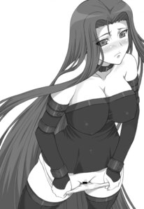 Rating: Explicit Score: 0 Tags: breasts censored choker cleavage detached_sleeves dress erect_nipples fate/stay_night fate_(series) female large_breasts long_hair medusa_(fate) monochrome nipples panties panty_pull pubic_hair pussy rule34 shichimenchou strapless_dress thighhighs underwear User: bunchy7s