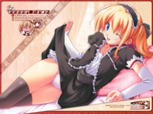 Rating: Explicit Score: 0 Tags: ;p angel_maid black_legwear black_thighhighs blonde_hair blue_eyes blush carriere choker detached_sleeves erna_fiole female headdress highres lying maid on_side panties rule34 short_twintails skirt skirt_lift solo thighhighs tied_hair tongue twintails underwear wallpaper white_panties wink zettai_ryouiki User: bunchy7s