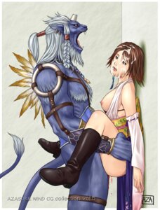 Rating: Explicit Score: 0 Tags: 1boy 1girls 2d ass azasuke blood boots breasts clothed_sex cum cum_on_face dead_eyes empty_eyes female final_fantasy final_fantasy_x fucked_silly furry heterochromia highres jewelry kimahri male monster ronso rule34 sex short_hair straight virgin virginity_loss yuna User: bunchy7s