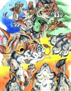 Rating: Questionable Score: 0 Tags: 2005 ambiguous_gender avian canid canine canis comic duo e621 feathered_wings feathers feral gryphon head_first hybrid imprint mammal mythological_avian mythological_creature mythology neck_bulge outside size_difference soft_vore struggling tail tail_fetish tail_in_mouth tail_play traditional_media_(artwork) vore watergazer_wolf wings wolf yellow_eyes User: bunchy7s