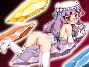 Rating: Explicit Score: 0 Tags: anus ass blush bow bows breasts censored crotch_rub crystal crystals female female_only gloves hat human long_hair lying nipples open_mouth patchouli_knowledge purple_eyes purple_hair pussy pussy_juice rule34 scribble_censor solo sukiyo thighhighs touhou User: bunchy7s