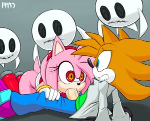 Rating: Explicit Score: 0 Tags: amy_rose anthro black_nose blue_eyes bodily_fluids boo_(sonic) bottomless brown_body brown_fur clothed clothing cum cum_in_mouth cum_inside e621 erection eulipotyphlan fan_character fellatio female footwear fur genital_fluids genitals ghost gloves gradient_background grey_background group hair handwear hedgehog hi_res male male/female mammal marthedog multicolored_eyes oral oral_penetration orange_hair orgasm penetration penile penis pink_body pink_fur pink_hair possessed_amy_rose possession red_eyes sega sewn_mouth sex shoes simple_background sonic_the_hedgehog_(series) spirit teeth white_clothing white_gloves white_handwear User: bunchy7s
