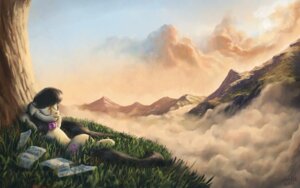 Rating: Safe Score: 0 Tags: 16:10 black_hair bow_(feature) bow_tie cliff cloud crossed_legs cutie_mark detailed_background e621 earth_pony equid equine eyes_closed female feral fog friendship_is_magic grass grey_body hair hands_behind_head hasbro hi_res horse landscape lying mammal moe_(artist) mountain music my_little_pony nature octavia_(mlp) on_back outside paper plant pony relaxing scenery scenery_porn scenic_view sheet_music sky sleeping smile solo tail tree valley wallpaper widescreen wood User: bunchy7s