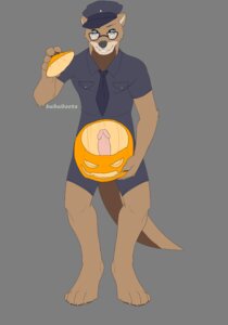 Rating: Explicit Score: 0 Tags: alpha_channel clothing costume e621 erection eyewear food food_fetish food_penetration food_play fruit genitals glasses halloween holidays humanoid_genitalia humanoid_penis improvised_sex_toy jack-o'-lantern looking_at_viewer male mammal masturbation mustelid oswald_collins otter pale0punk penetrating_pumpkin penile penile_masturbation penis plant police pumpkin pumpkin_fucking solo User: bunchy7s