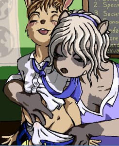 Rating: Explicit Score: 0 Tags: 4_fingers accessory age_difference anthro blue_necktie brown_hair bulge cattivino chalkboard clothed clothing crotch_lines detailed_bulge digital_media_(artwork) dominant dominant_female duo e621 erection erection_under_clothing eyes_closed female fingers fur genital_outline grey_body grey_fur grey_hair hair information_board inside interspecies lagomorph larger_female leporid low_res male male/female mammal map multicolored_body multicolored_fur necktie oekaki older_female open_mouth partially_clothed penis_outline procyonid rabbit raccoon school school_uniform seductive sexual_assault shirt size_difference smaller_male smile student submissive submissive_male tan_body tan_fur teacher teacher_and_student topwear two_tone_body two_tone_fur underwear undressing uniform white_clothing white_shirt white_topwear young young_anthro younger_male User: bunchy7s