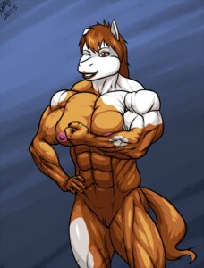 Rating: Explicit Score: 0 Tags: 2013 abs anthro biceps e621 equid equine female flexing genitals hair horse mammal mane muscular muscular_anthro muscular_female navel nude one_eye_closed smile solo swemu tail vein vulva wink User: bunchy7s