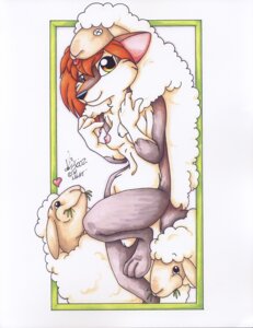 Rating: Questionable Score: 0 Tags: 2002 absurd_res anthro bovid breasts canid canine canis caprine disguise domestic_sheep e621 english_text female heart_symbol hi_res looking_at_viewer mammal michele_light nipples nude pinup pose sheep signature solo text traditional_media_(artwork) wolf wolf_in_sheep's_clothing User: bunchy7s