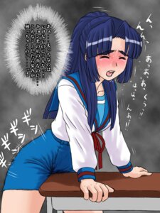Rating: Explicit Score: 0 Tags: asakura_ryouko blush breasts clothed_masturbation clothing crotch_rub desk female female_only heavy_blush human kyon masturbation mem open_mouth pussy pussy_juice rubbing rule34 saliva school_uniform serafuku single_braid skirt small_breasts solo suzumiya_haruhi_no_yuuutsu table_humping tear translated wet User: bunchy7s