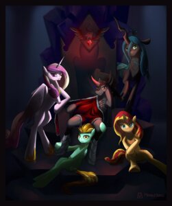 Rating: Safe Score: 0 Tags: armor arthropod blue_body blue_feathers chair changeling_(mlp) crown cutie_mark dark e621 equestria_girls equid equine feathered_wings feathers female feral friendship_is_magic furniture grin group hasbro headgear hi_res hooves horn insect_wings inside king_sombra_(mlp) leaning lightning_dust_(mlp) looking_at_viewer male mammal marbleyarns my_little_pony mythological_creature mythological_equine mythology pegasus pink_body pink_feathers pose princess_cadance_(mlp) queen_chrysalis_(mlp) sitting smile sunset_shimmer_(eg) throne unicorn winged_unicorn wings User: bunchy7s