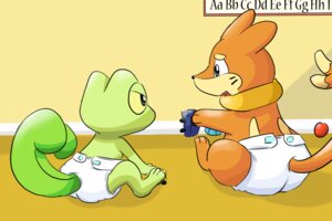 Rating: Safe Score: 0 Tags: 2013 3:2 ageplay ambiguous_gender anthro archived_source buizel butt cel_shading clean_diaper clothed clothing diaper diaper_only duo e621 generation_3_pokemon generation_4_pokemon infantilism nintendo pokemon pokemon_(species) roleplay shaded spanking649 topless treecko wearing_diaper young young_ambiguous young_anthro User: bunchy7s