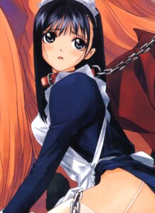 Rating: Explicit Score: 0 Tags: 1girls black_hair clothing collar female female_only garter_belt genmukan highres maid rule34 solo taka_tony watase_nozomi User: bunchy7s
