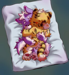 Rating: Explicit Score: 0 Tags: 3_toes anthro balls bed black_body black_fur black_stripes blue_background butt canid canine canis domestic_dog duo e621 eyes_closed faceless_character faceless_male feet felid fur furniture genitals hand_on_back hindpaw hug interspecies lilinfeng male male/male mammal multicolored_body multicolored_fur nude on_bed orange_body orange_fur pantherine pawpads paws purple_body purple_fur simple_background slightly_chubby stripes tail tiger toes two_tone_body two_tone_fur white_body white_fur yellow_body yellow_fur young young_anthro young_on_young User: bunchy7s